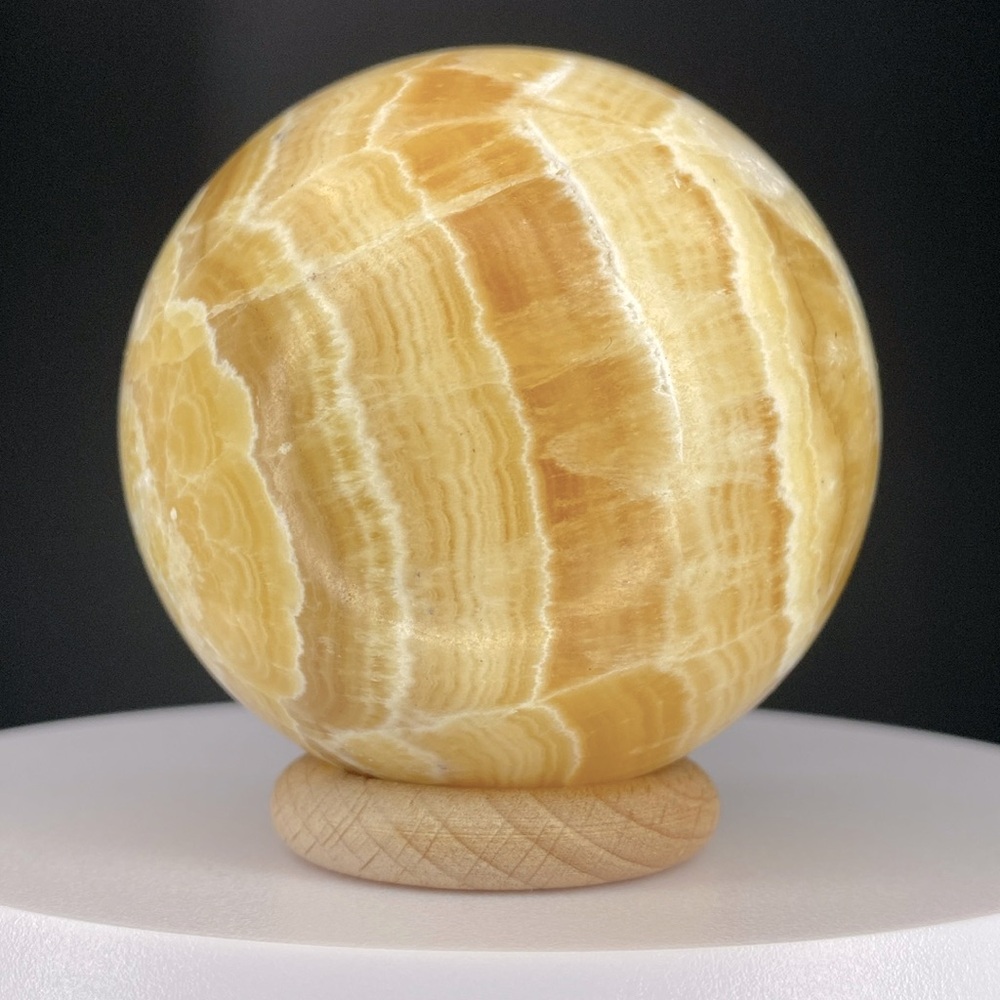 43. Orange Calcite Sphere